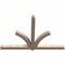 Ekena Millwork Redmond Smooth Timber Gable Bracket, Douglas Fir, 108"W x 72"H x 5 1/2"D x 5 1/2"F, 16/12 Pitch GBW108X72X0606RED00SDF - alternate 2